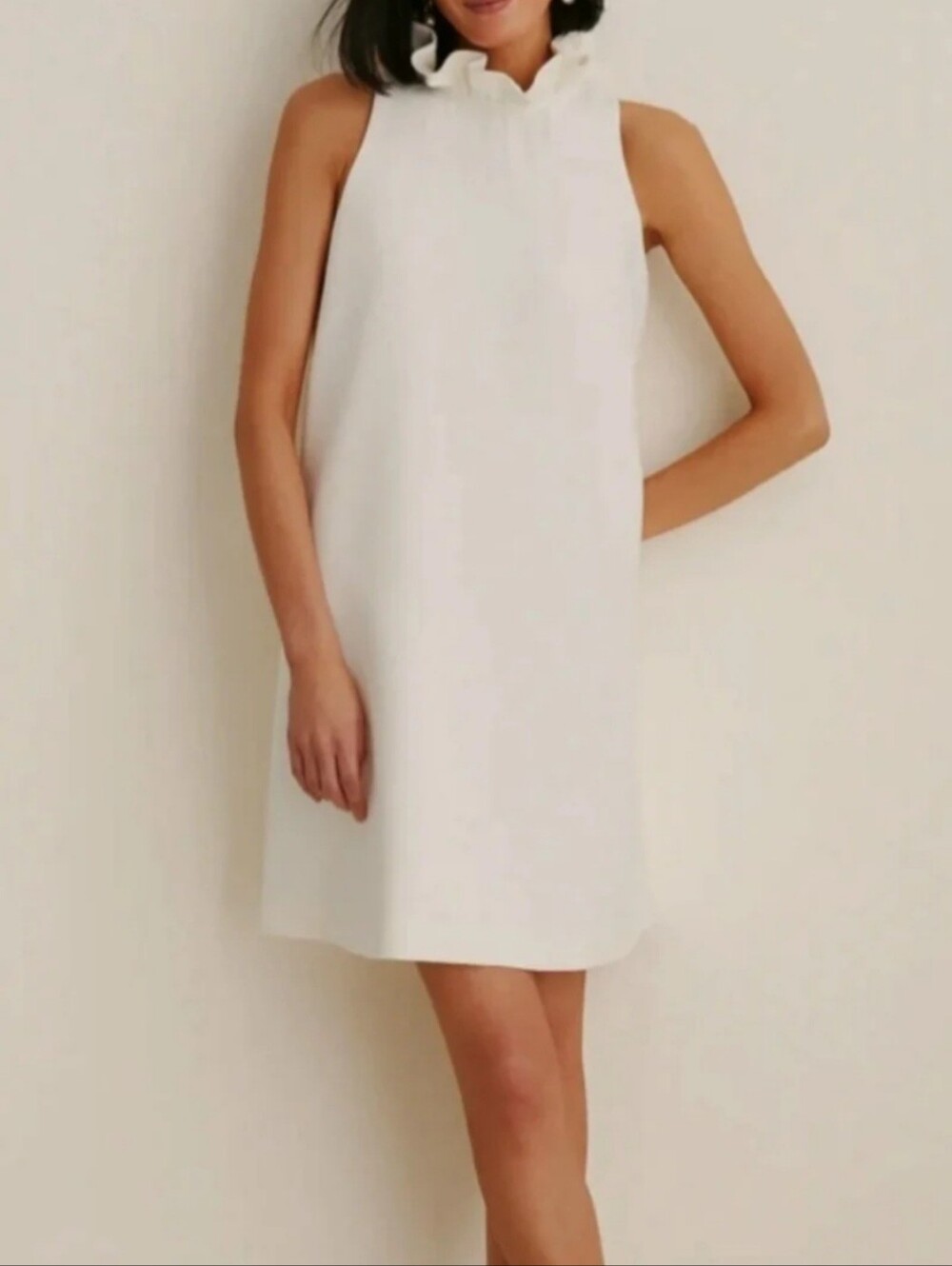 Tuckernuck Sleeveless Cream Shift Dress New with Tags MSRP $198.
